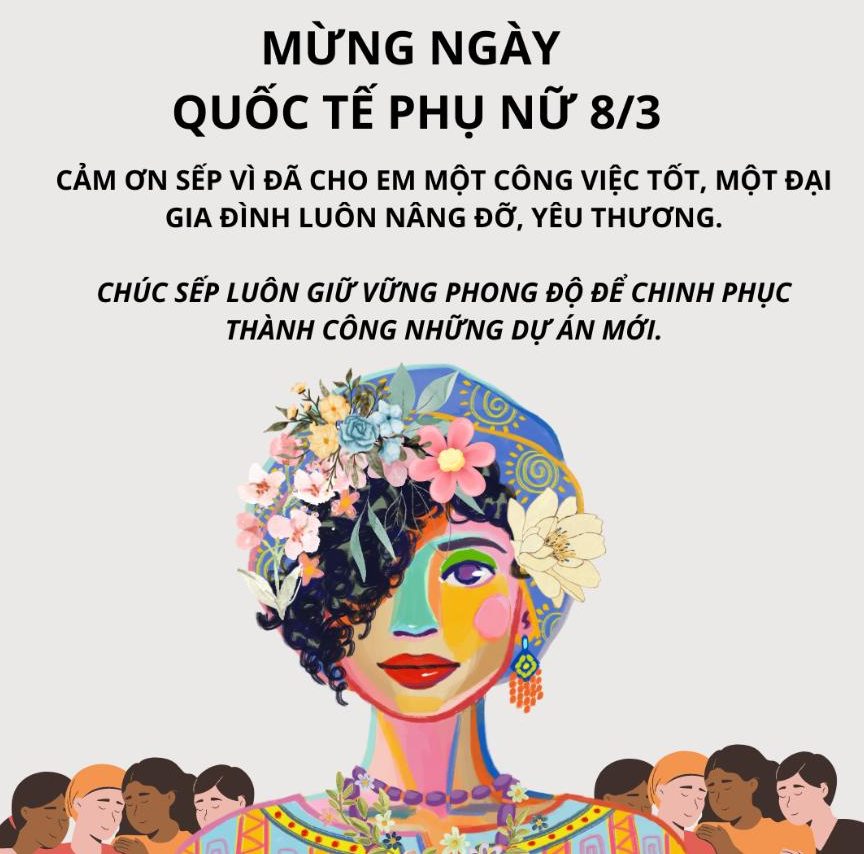 Lời chúc 8/3 cho sếp nữ
